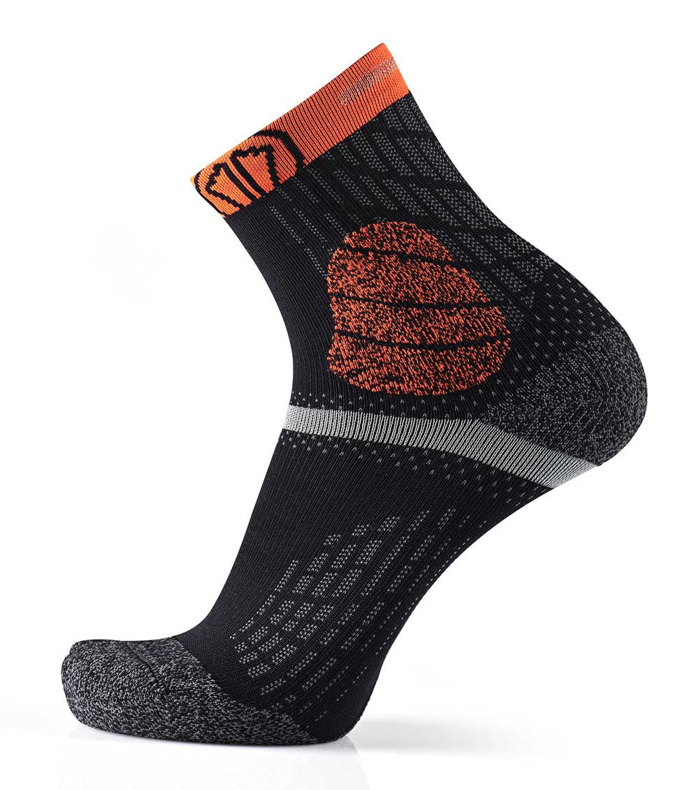 Trail running socks - Trail Protect black/orange - Image 4