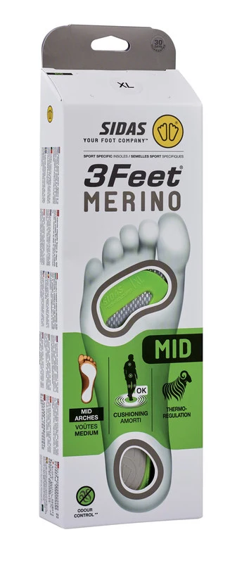 Ski insoles - 3FeetĀ® Merino Mid - Image 6