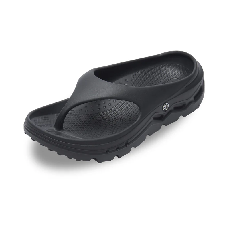 Anatomical flip-flops - 3D ReCoLA Thong black