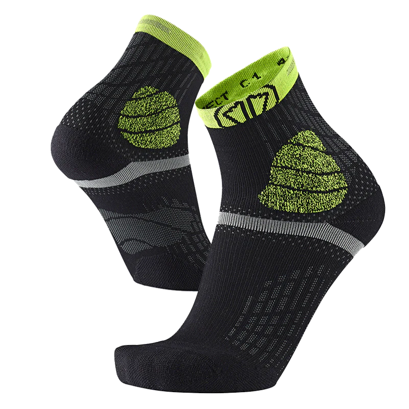 Trail running socks - Trail Protect black/yellow - Image 3