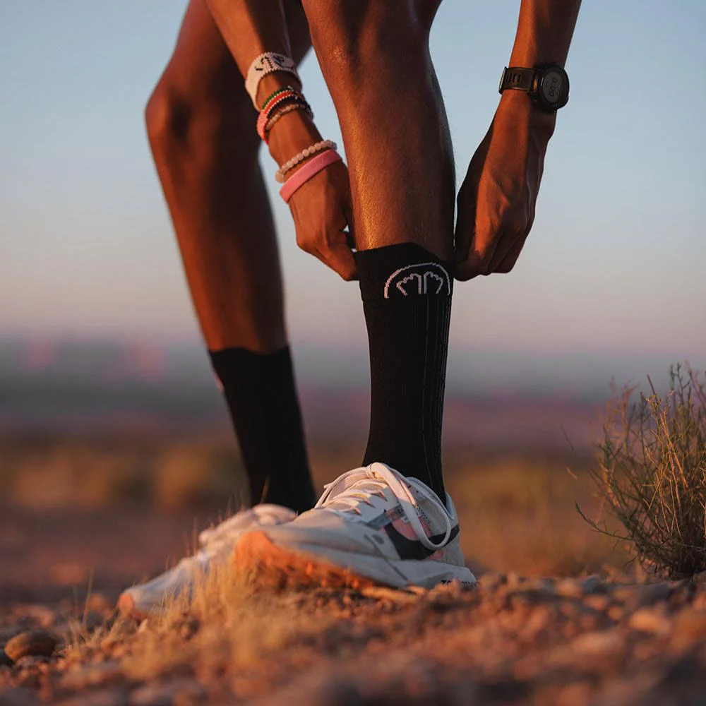 Running socks - Run Anatomic Crew black - Image 4
