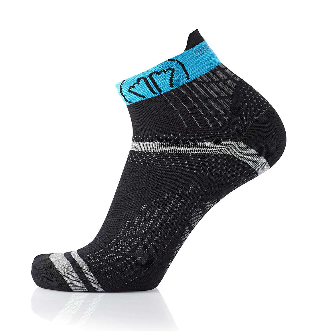 Running socks - Run Feel black/turquoise - Image 4