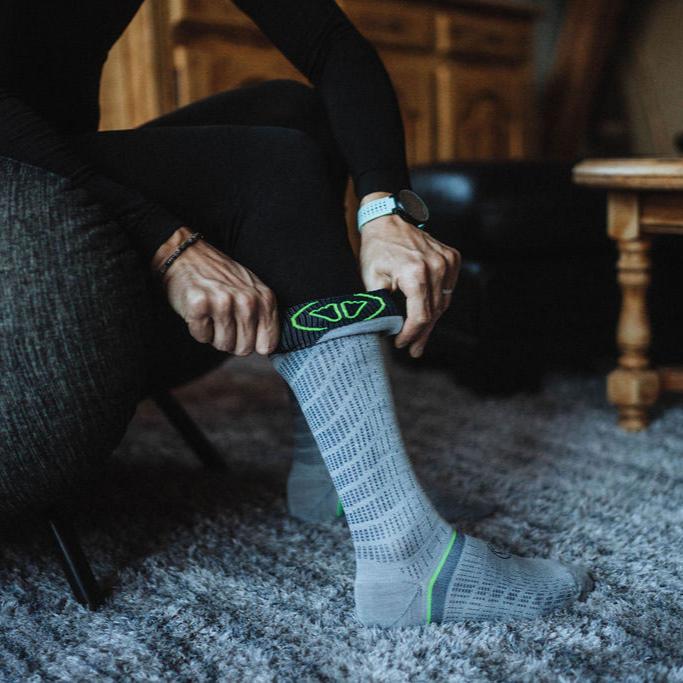 Ski socks - Ski Merino Performance white/blue - Image 6