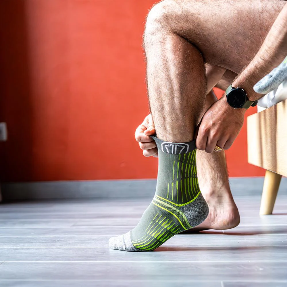 Running socks - Run Anatomic Comfort green/yellow - Image 6
