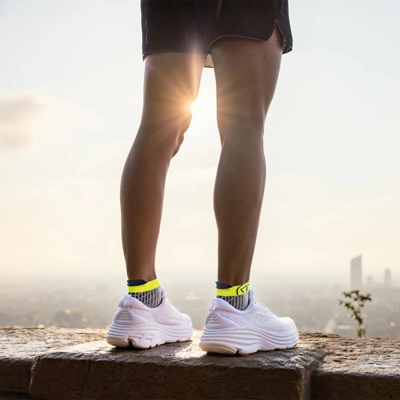 Running socks - Run Feel grey/yellow - Image 2