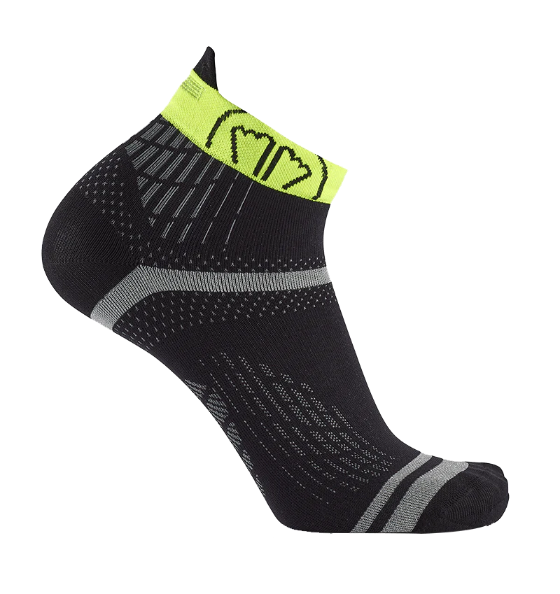 Running socks - Run Feel black/yellow - Image 4
