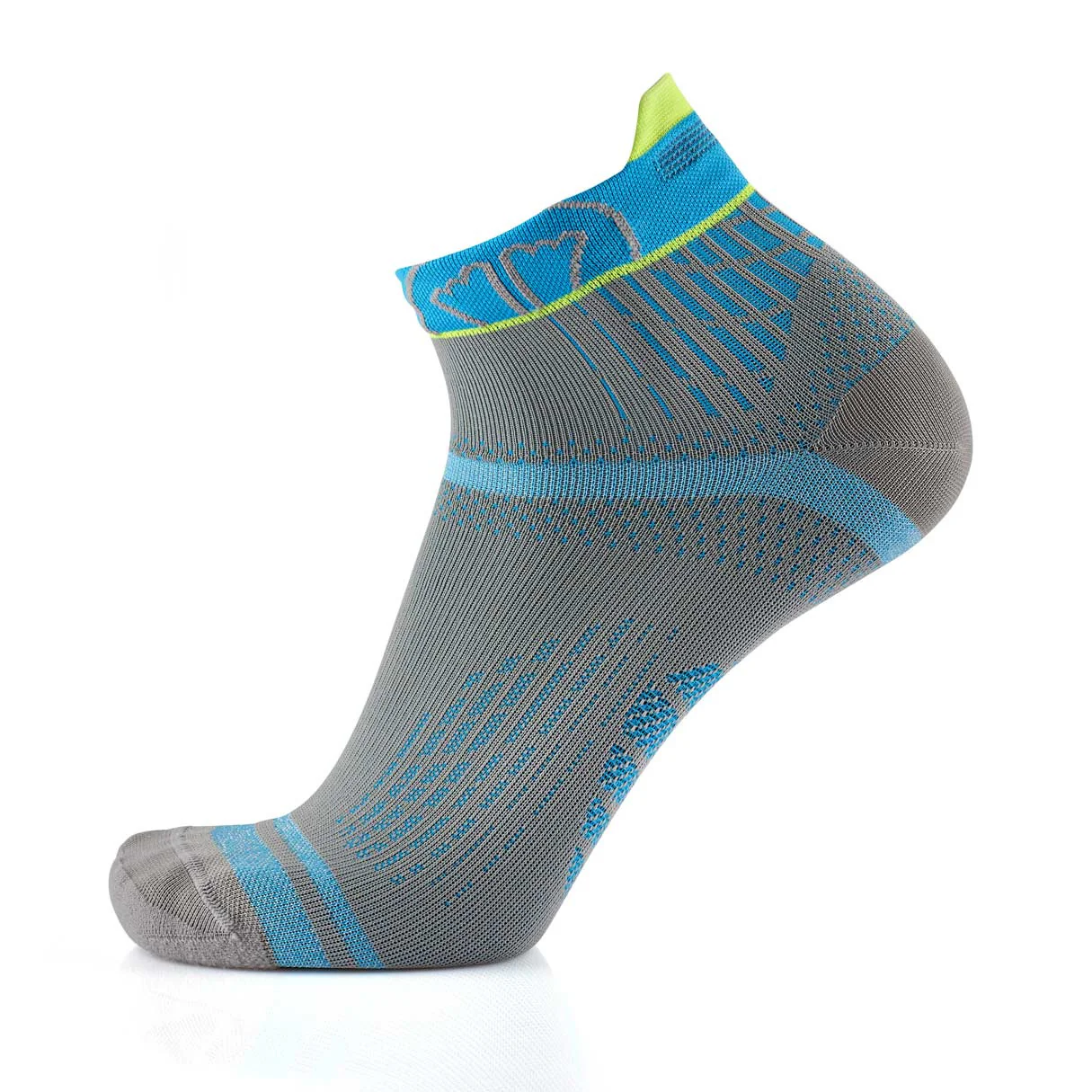 Running socks - Run Feel grey/turquoise - Image 3