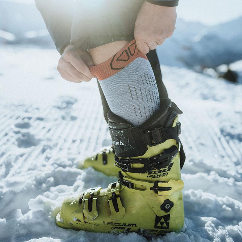 Ski socks - Ski Merino Performance women grey/coral - Image 3