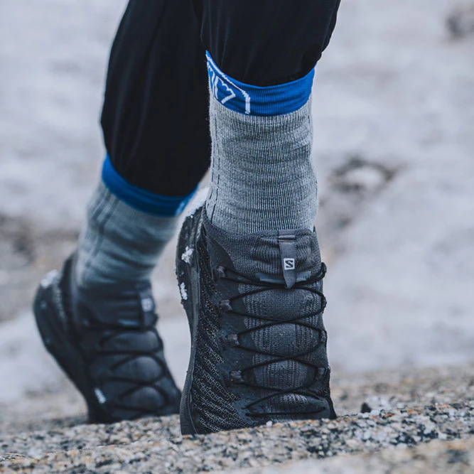 Running socks - Winter Run grey/blue - Image 6