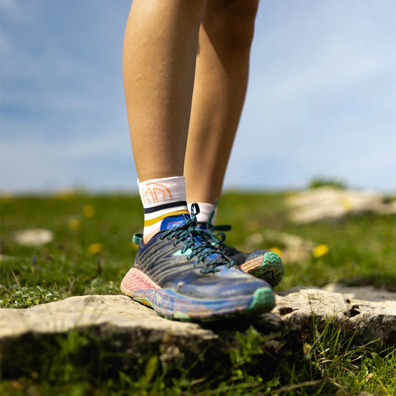 Running socks - Run Anatomic Light Ankle pink/white - Image 2